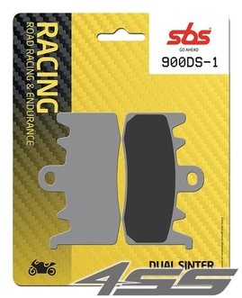 Přední závodní brzdové destičky SBS 900DS-1 Dual Sinter (Okruh)