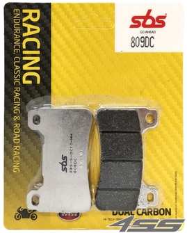 Přední okruhové brzdové destičky SBS 809DC Dual Carbon (Okruh)