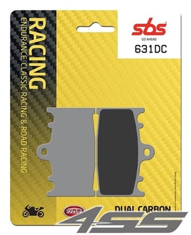 Přední okruhové brzdové destičky SBS 631DC Dual Carbon (Okruh)