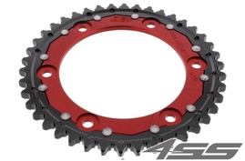 Řetězová rozeta ZF DUAL 1306,44 zubů - černá/červená