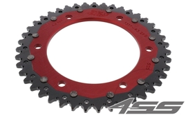 Řetězová rozeta ZF DUAL 1317,43 zubů - černá/červená