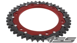 Řetězová rozeta ZF DUAL 1307,42 zubů - černá/červená
