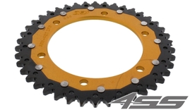 Řetězová rozeta ZF DUAL 300,42 zubů - černá/zlatá